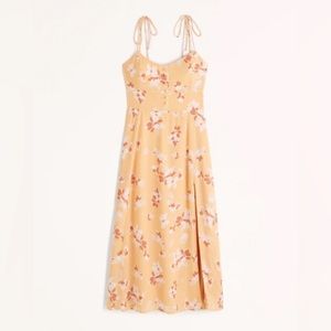 Abercrombie & Fitch Strap Corset Midi Dress - Size Small